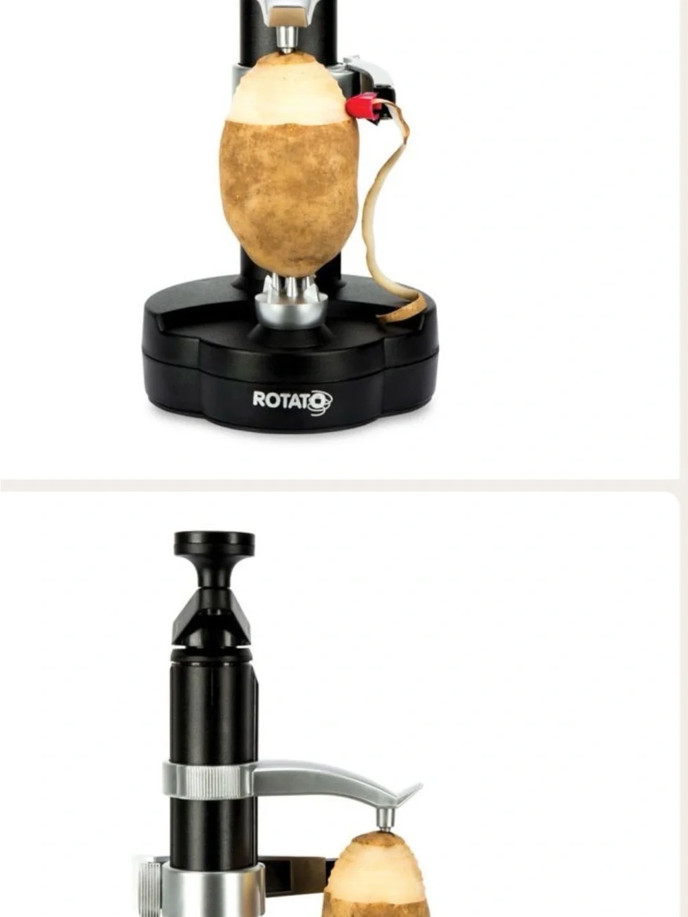 Starfrit Black Manual Rotato Peeler - Efficient Vegetable & Fruit Peeling
